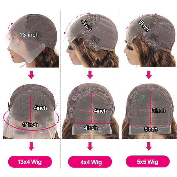 Highlight Bob Wig Ombre Brown Honey Blonde Short Bob Wig - LollyHair