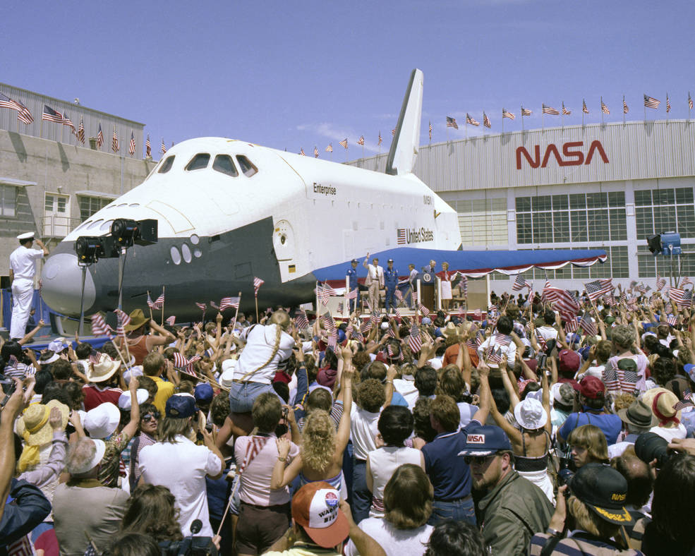 40 Years Ago: Space Shuttle Enterprise rolls to the Pad - NASA