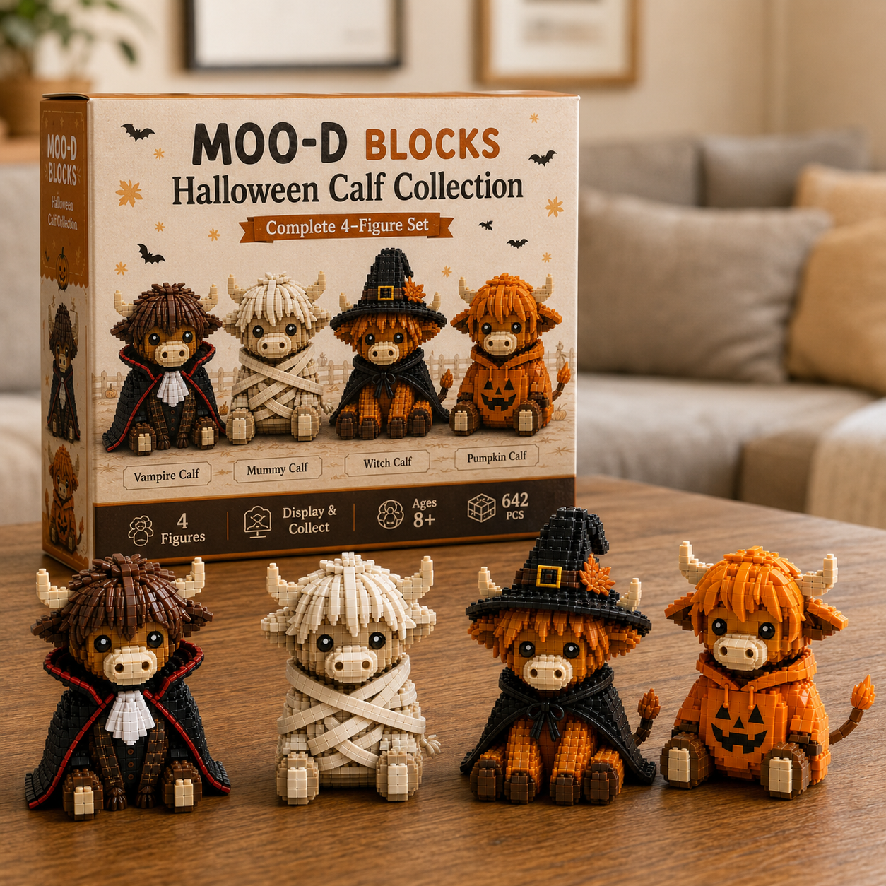Spooky-Cute Halloween Decor — MOO-D BLOCKS Halloween Calf Collection