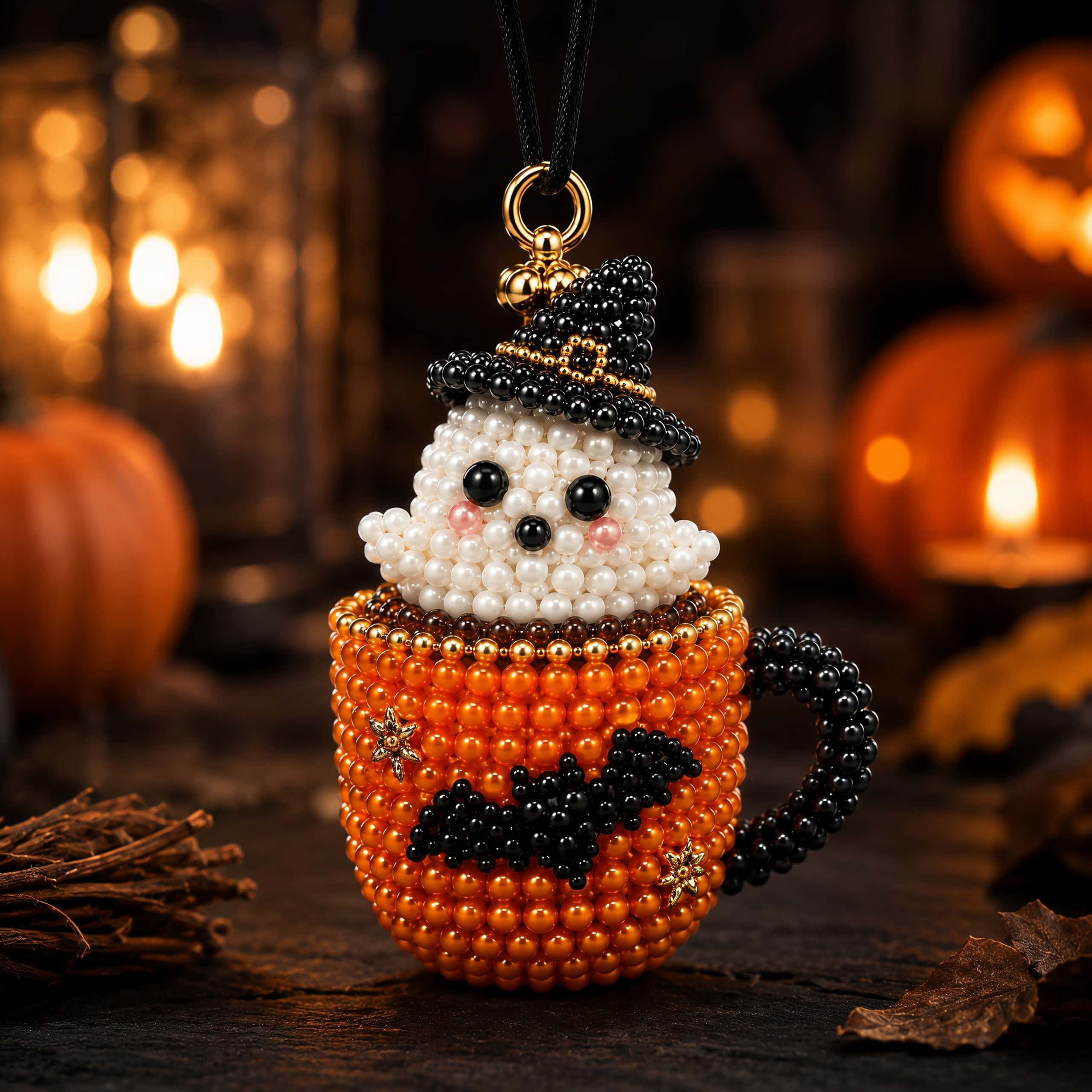 Halloween Ornament Beaded DIY Kit 