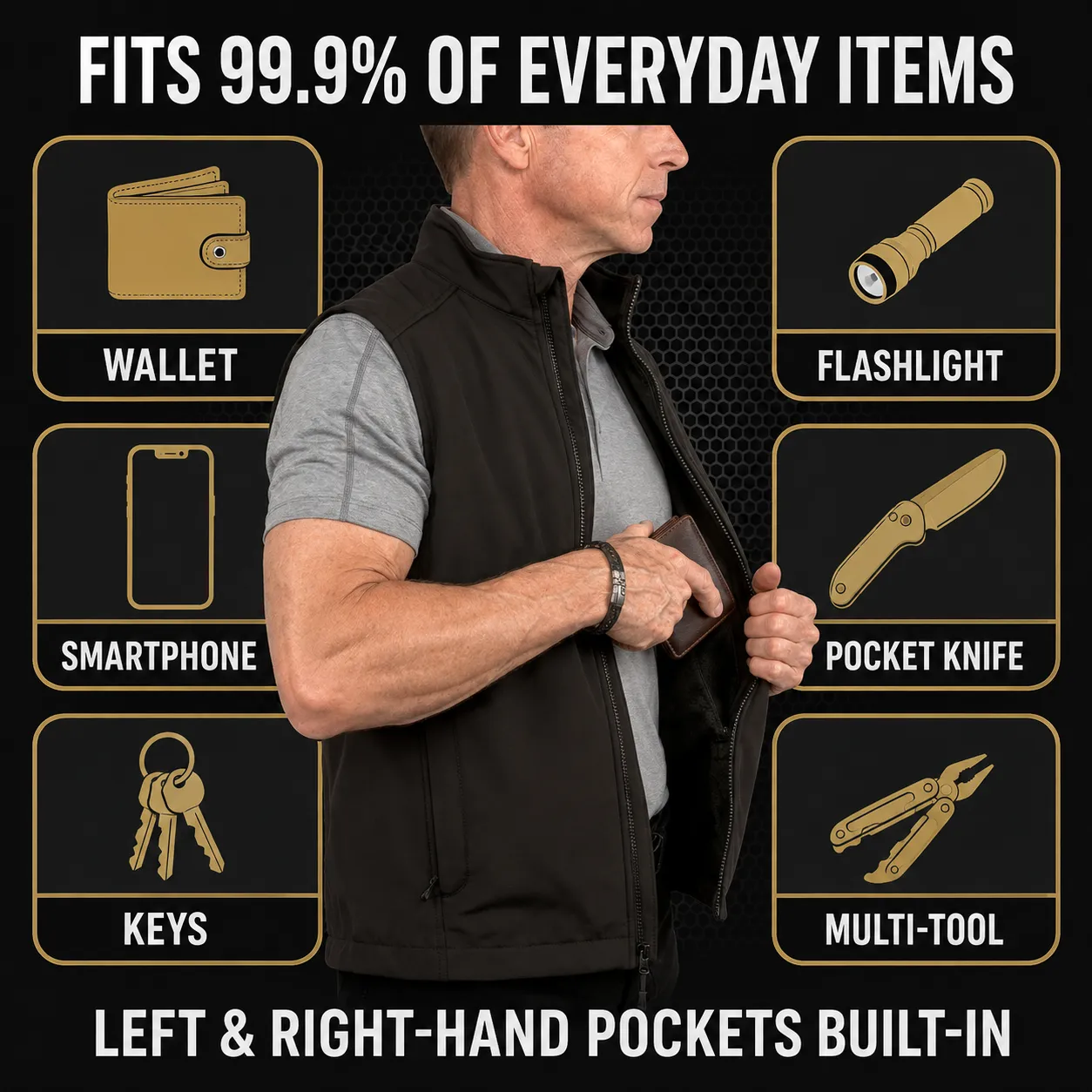 ⏳ Last Day 49% OFF – 🧥 Premium Lightweight EDC Utility Vest | Multi-Pocket 4-Way Stretch Design for Travel, Work & Outdoor Use