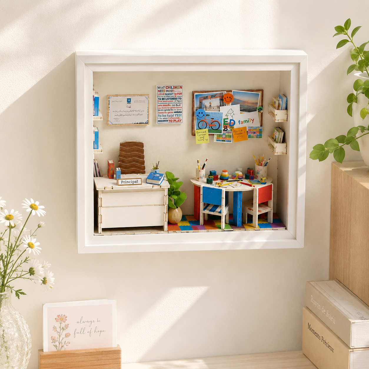 A Little World in a Frame – 3D Paper Puzzle Display