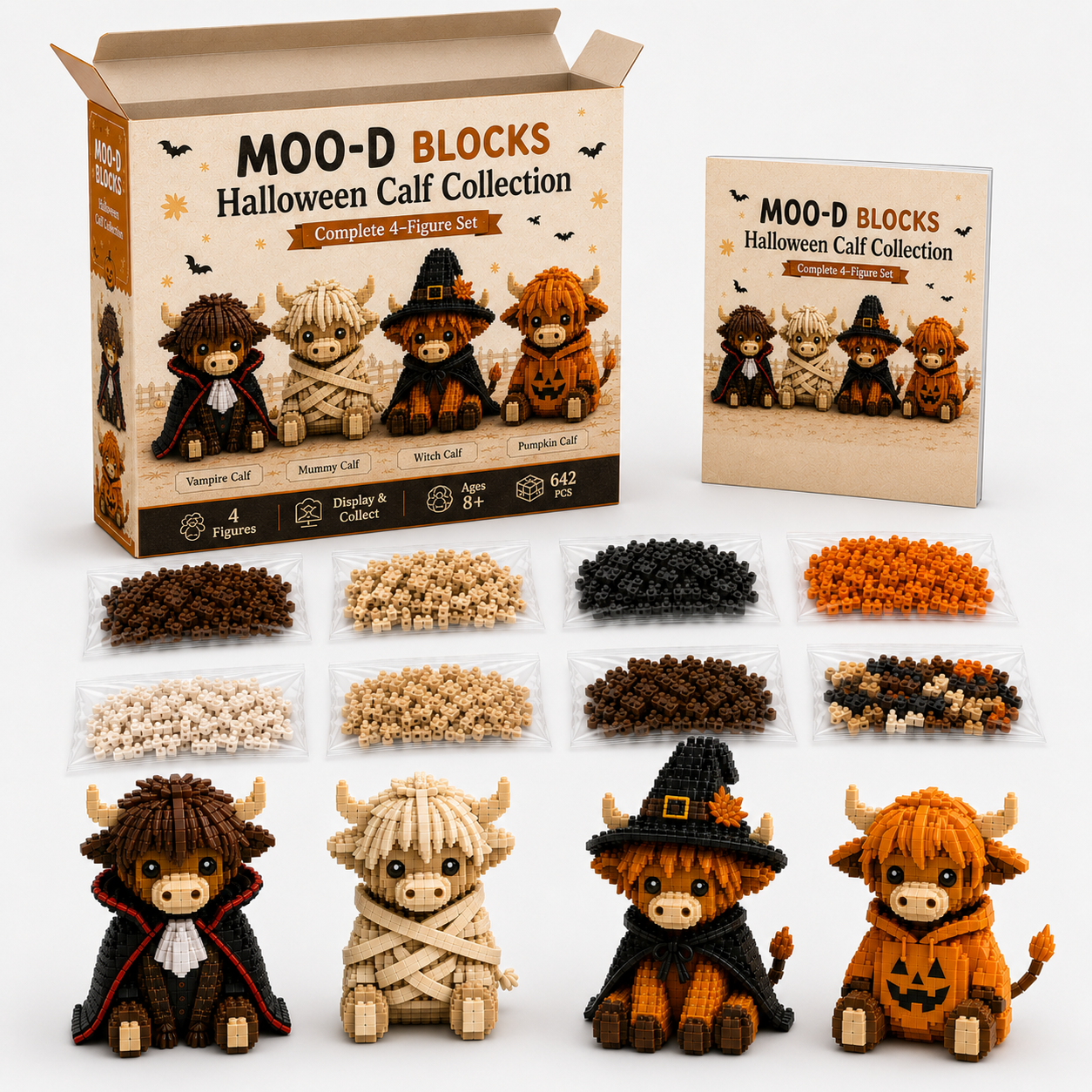 Spooky-Cute Halloween Decor — MOO-D BLOCKS Halloween Calf Collection
