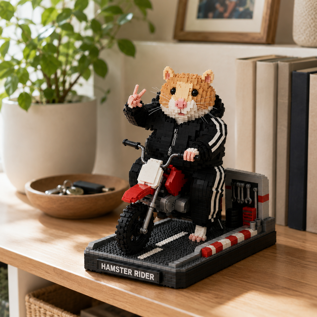 Urban Rebel Collection — Hamster Rider Building Block Display Set