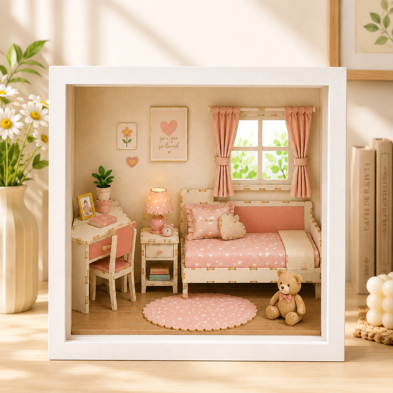 A Little World in a Frame – 3D Paper Puzzle Display