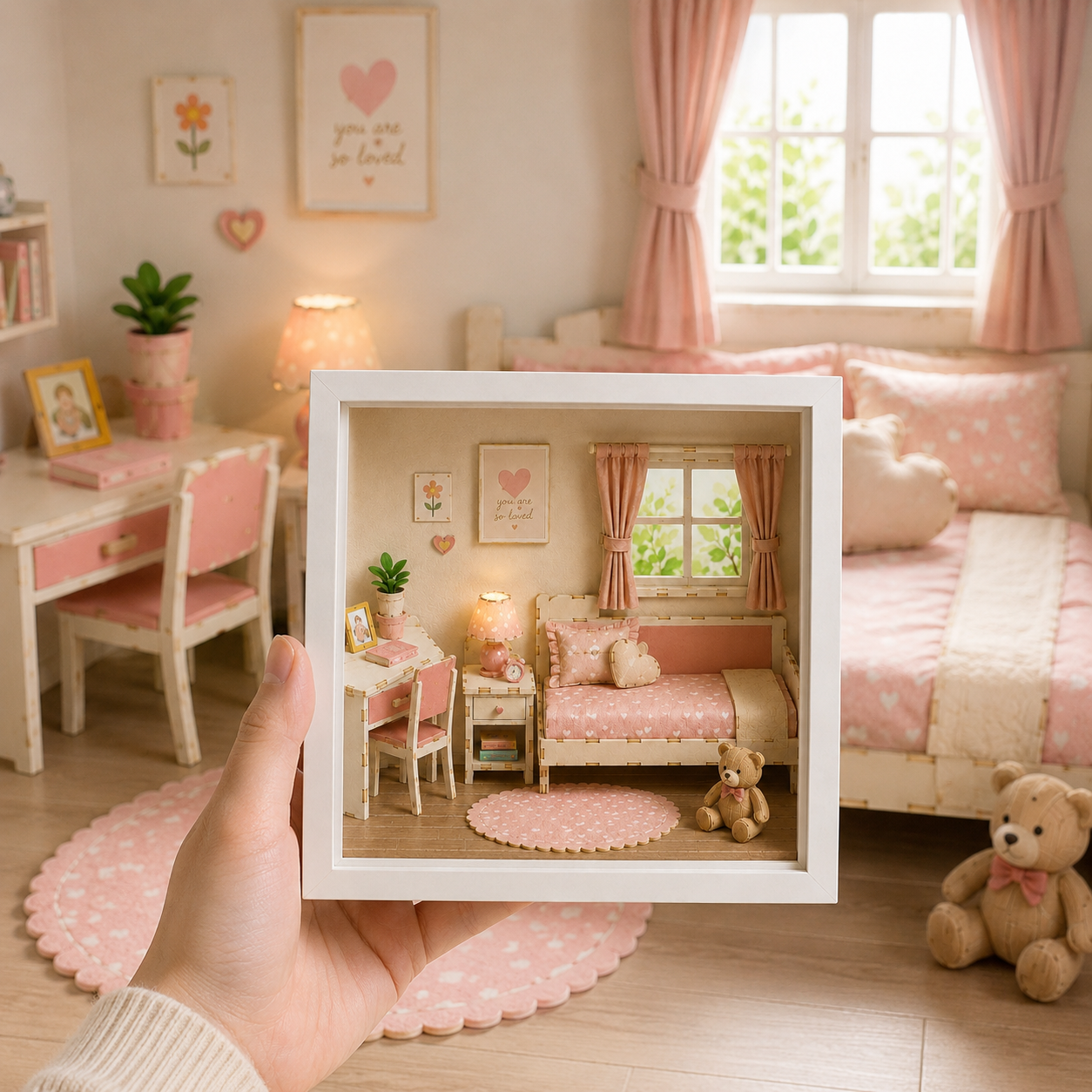 A Little World in a Frame – 3D Paper Puzzle Display