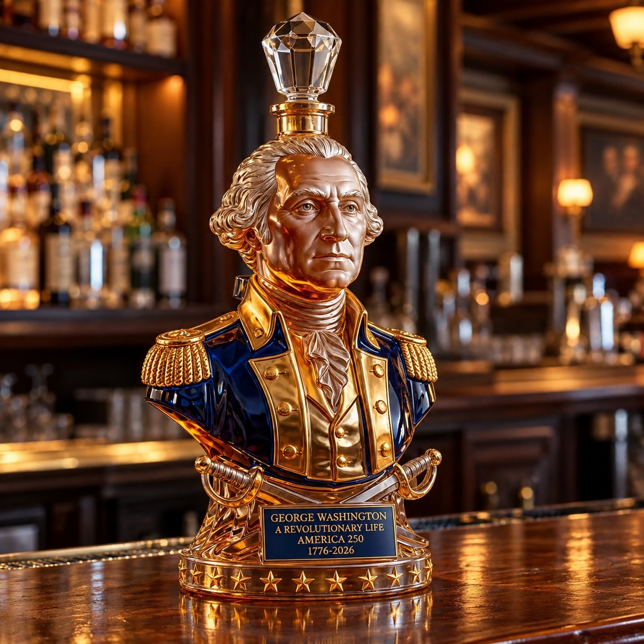 George Washington “A Revolutionary Life” America 250 Commemorative Whiskey Bottle
