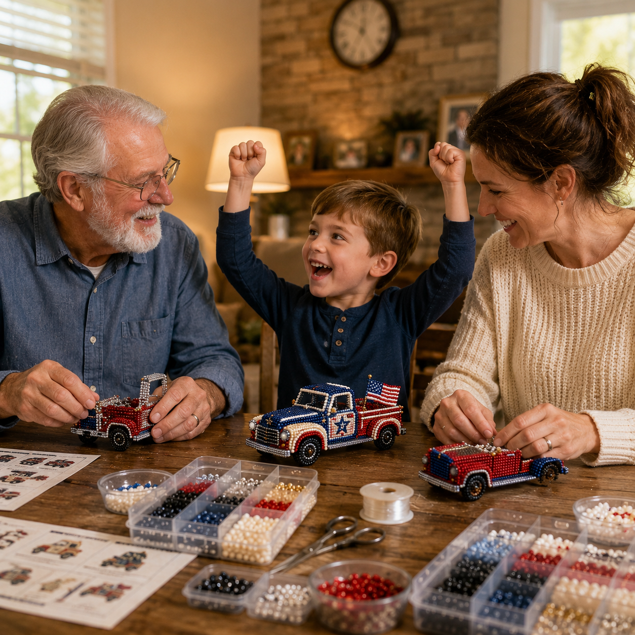 Classic Pickup Truck 3D Beaded DIY Series