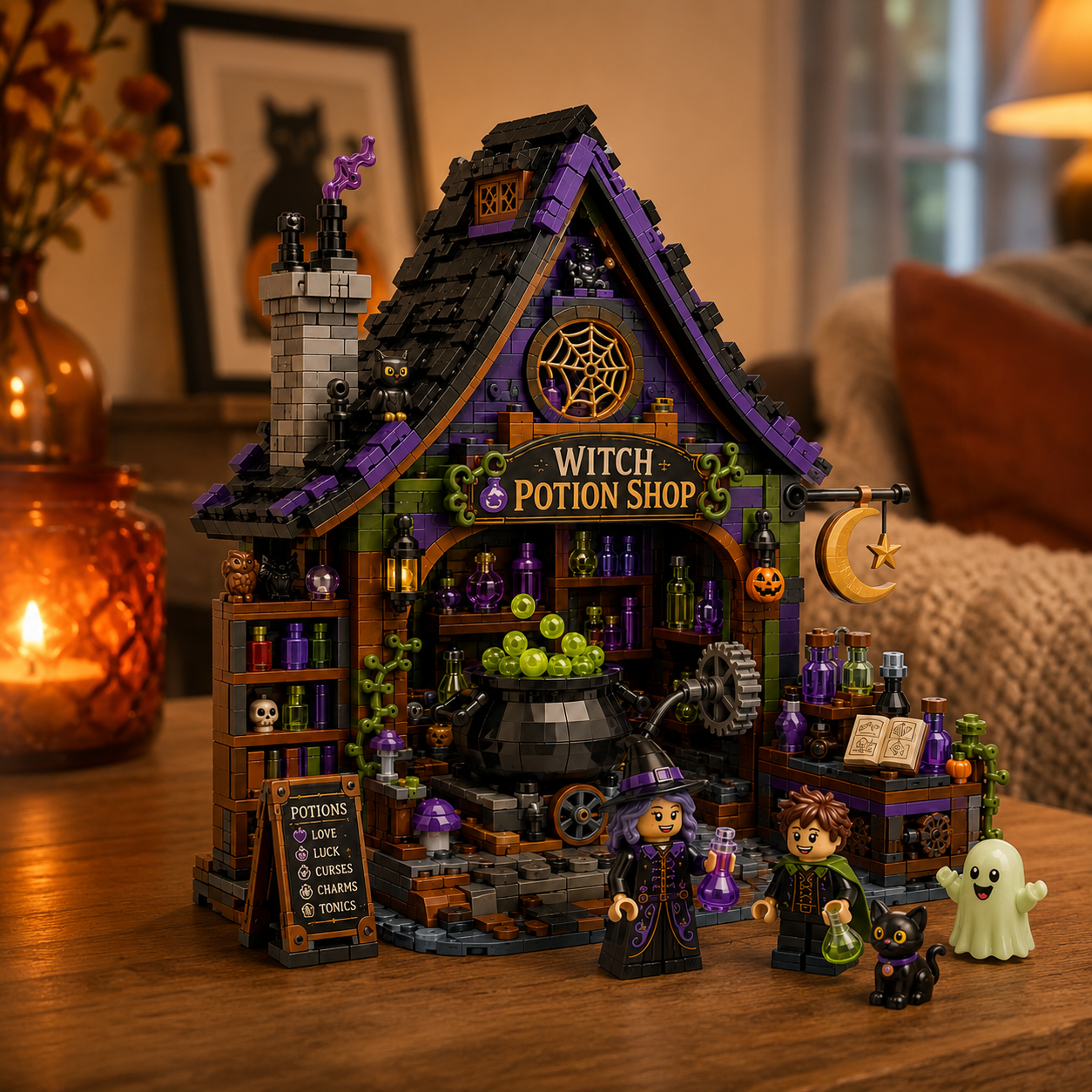 Moonlit Bricks Midnight Oddity Street: Witch Potion Shop