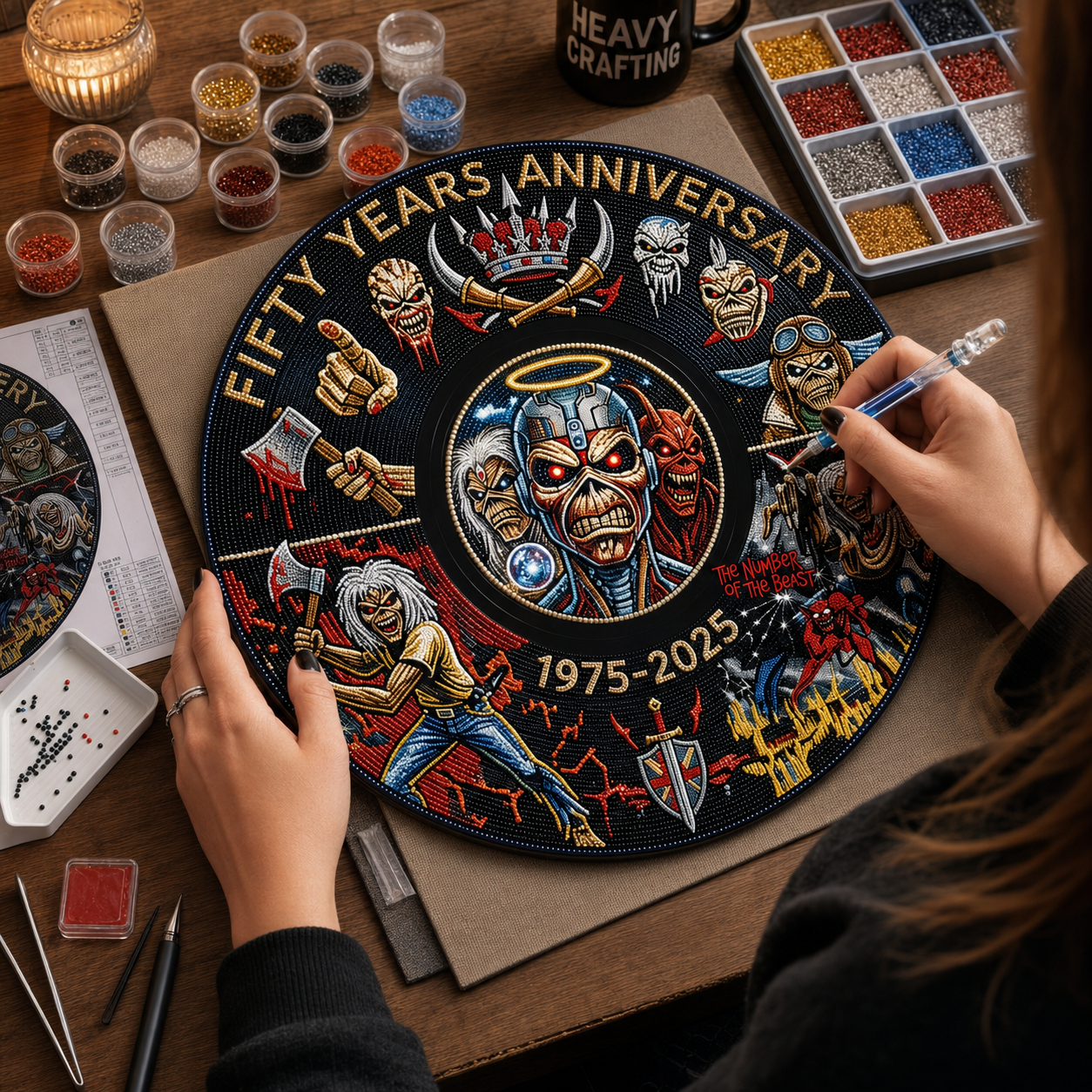 DIY Beaded Art Kit - Legacy of Steel 50th Anniversary Painting