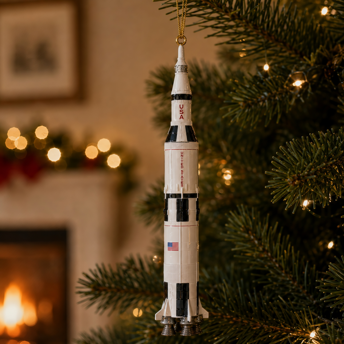 Saturn V Moon Mission Legacy Commemorative Ornament
