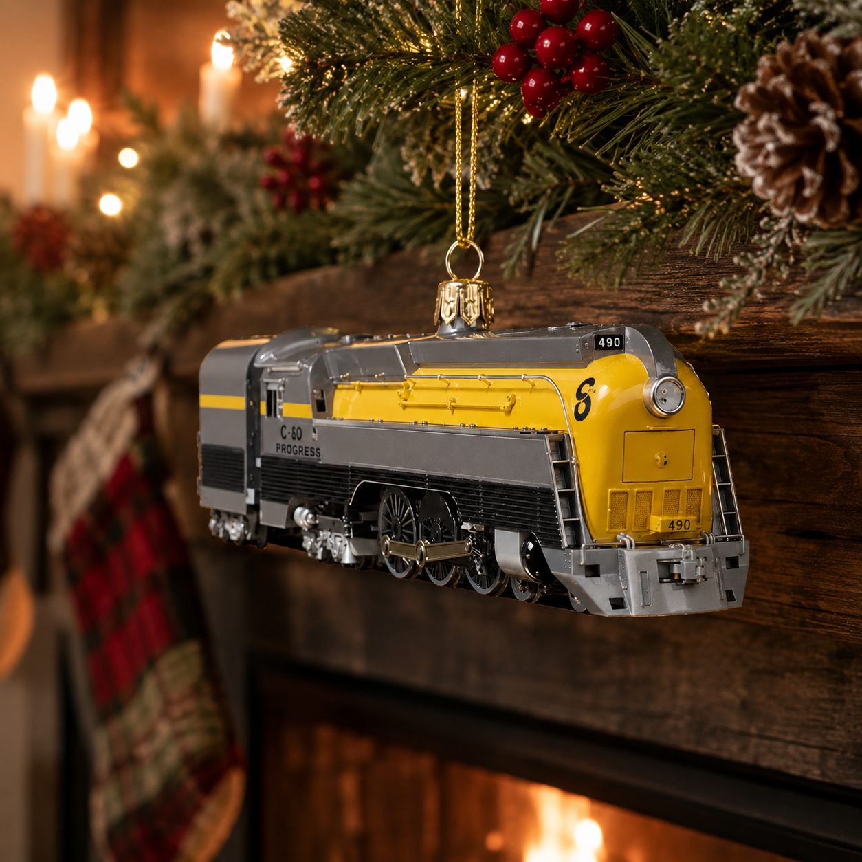 C&O No. 490 The Last L-1 100th Anniversary Commemorative Ornament