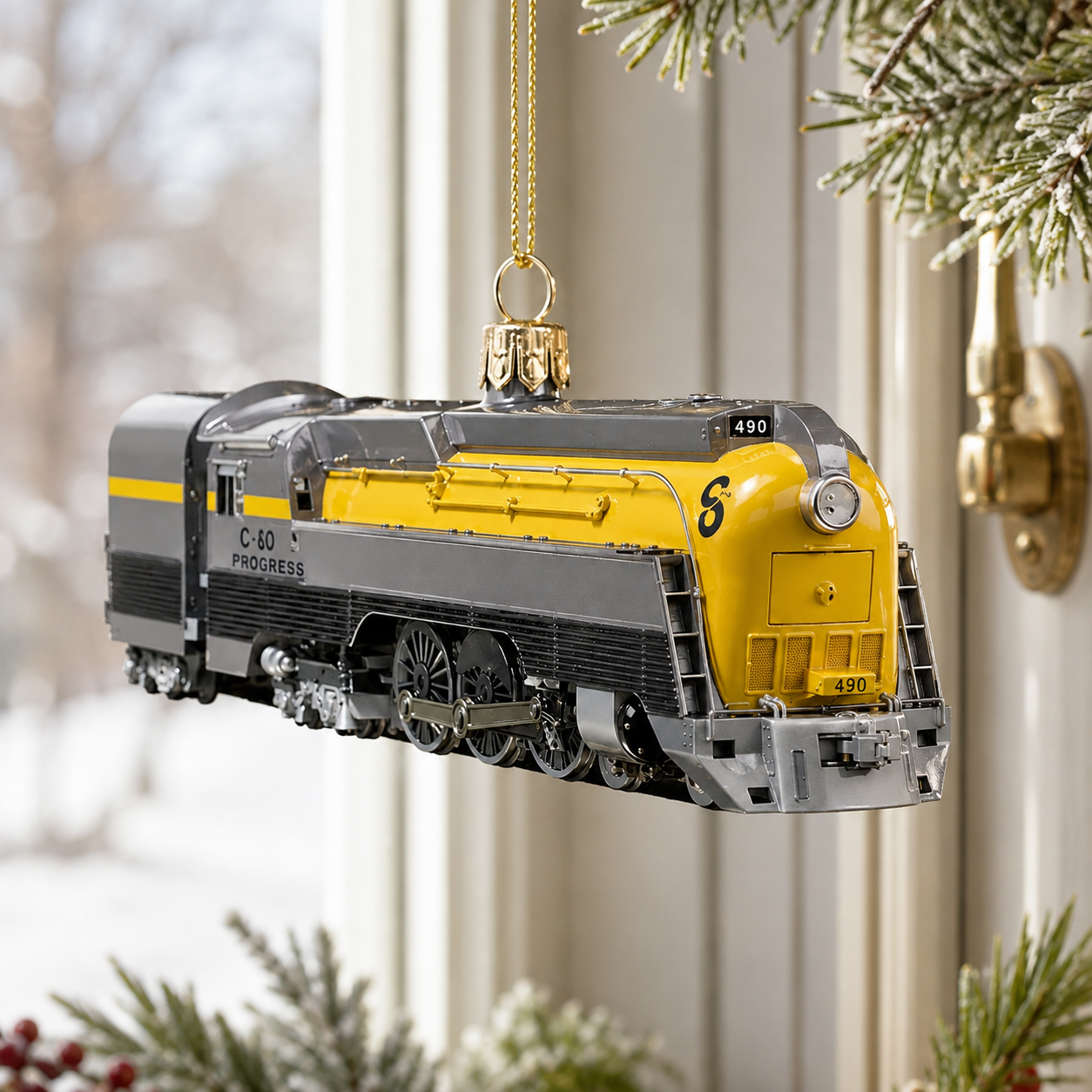 C&O No. 490 The Last L-1 100th Anniversary Commemorative Ornament