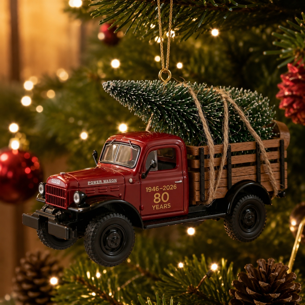 1946 Dodge Power Wagon 80th Anniversary American Workhorse Commemorative Ornament