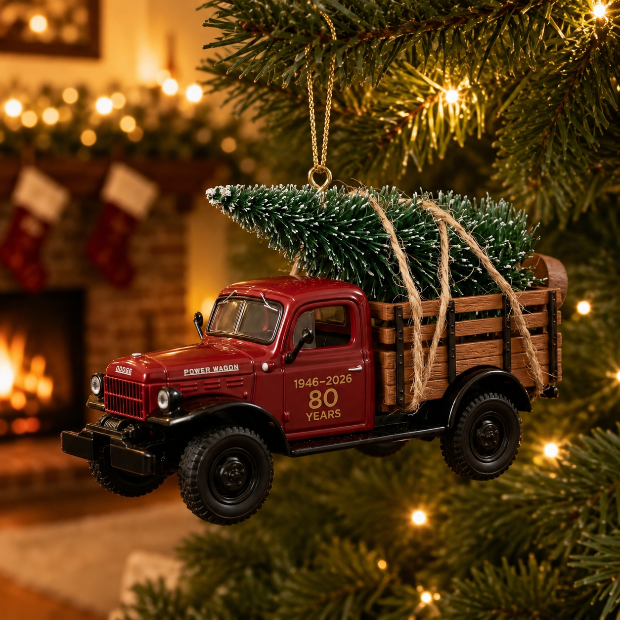 1946 Dodge Power Wagon 80th Anniversary American Workhorse Commemorative Ornament