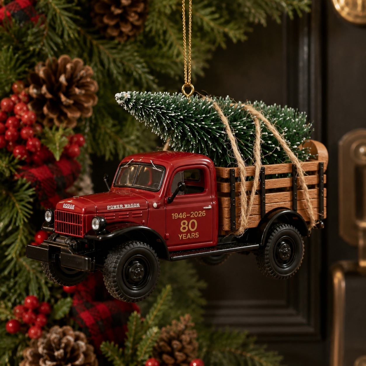 1946 Dodge Power Wagon 80th Anniversary American Workhorse Commemorative Ornament