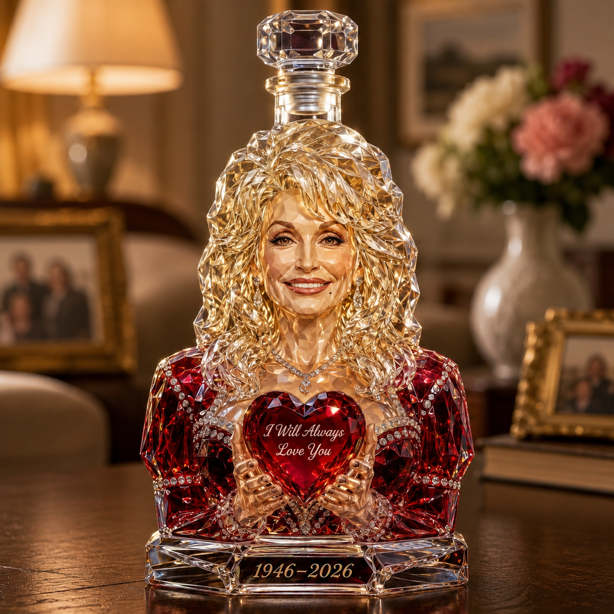 With Love, Dolly — I Will Always Love You Memorial Whiskey Bottle
