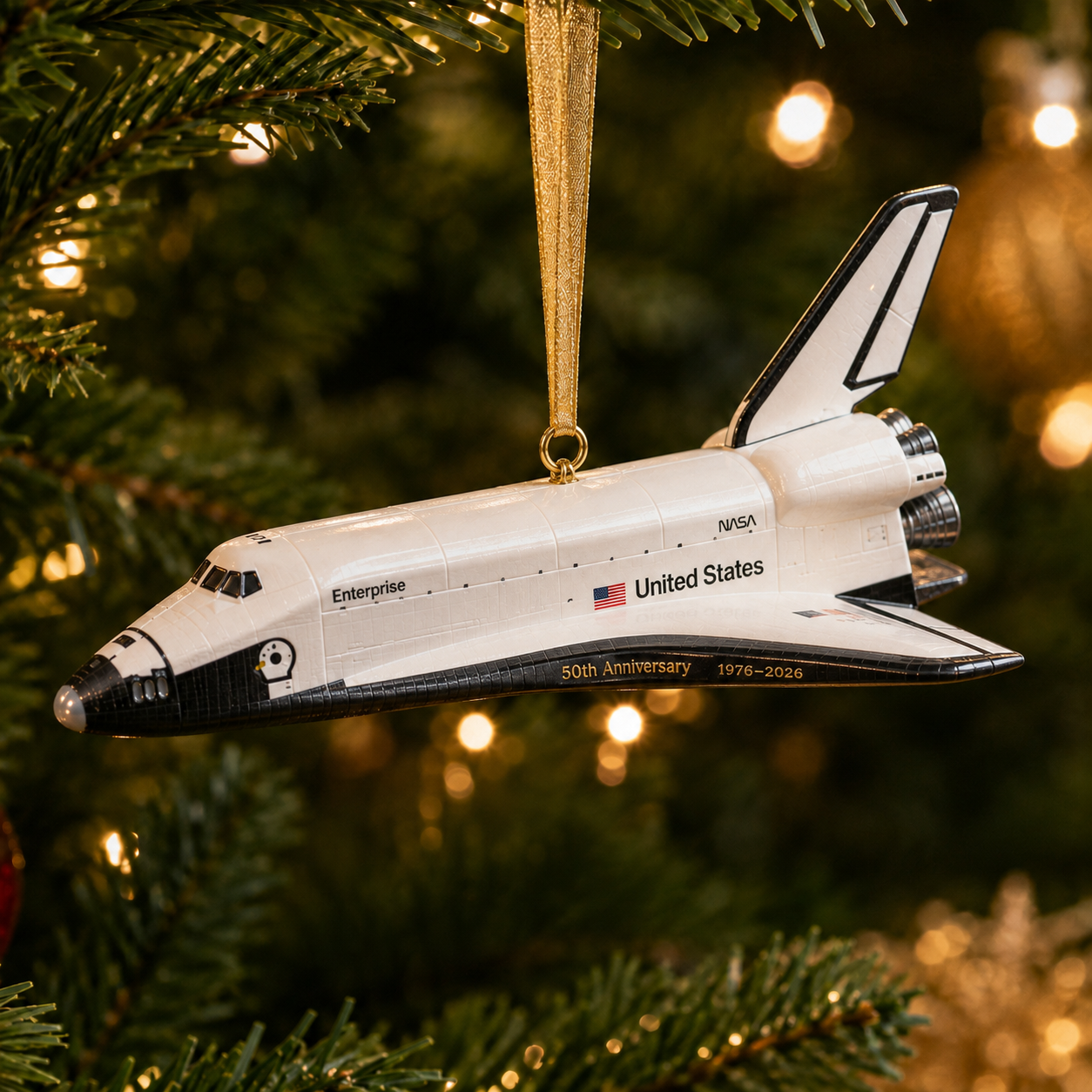 Space Shuttle Enterprise Shuttle Era Pioneer 50th Anniversary Commemorative Ornament
