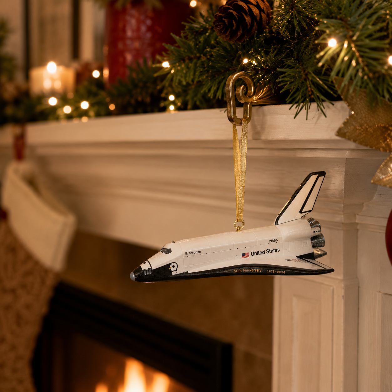 Space Shuttle Enterprise Shuttle Era Pioneer 50th Anniversary Commemorative Ornament