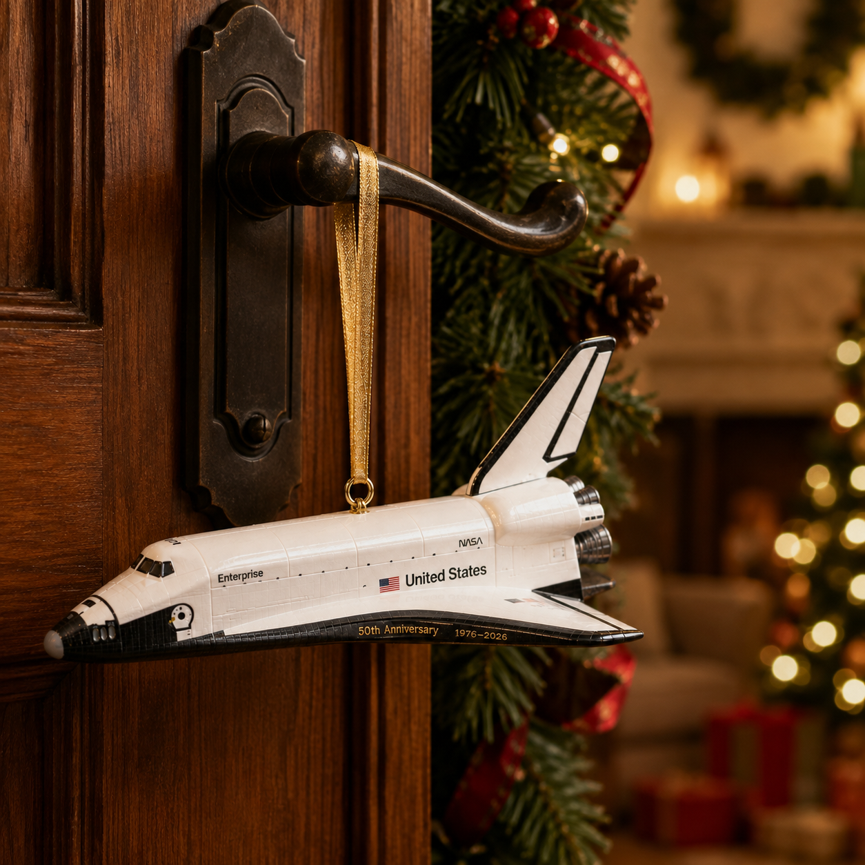 Space Shuttle Enterprise Shuttle Era Pioneer 50th Anniversary Commemorative Ornament