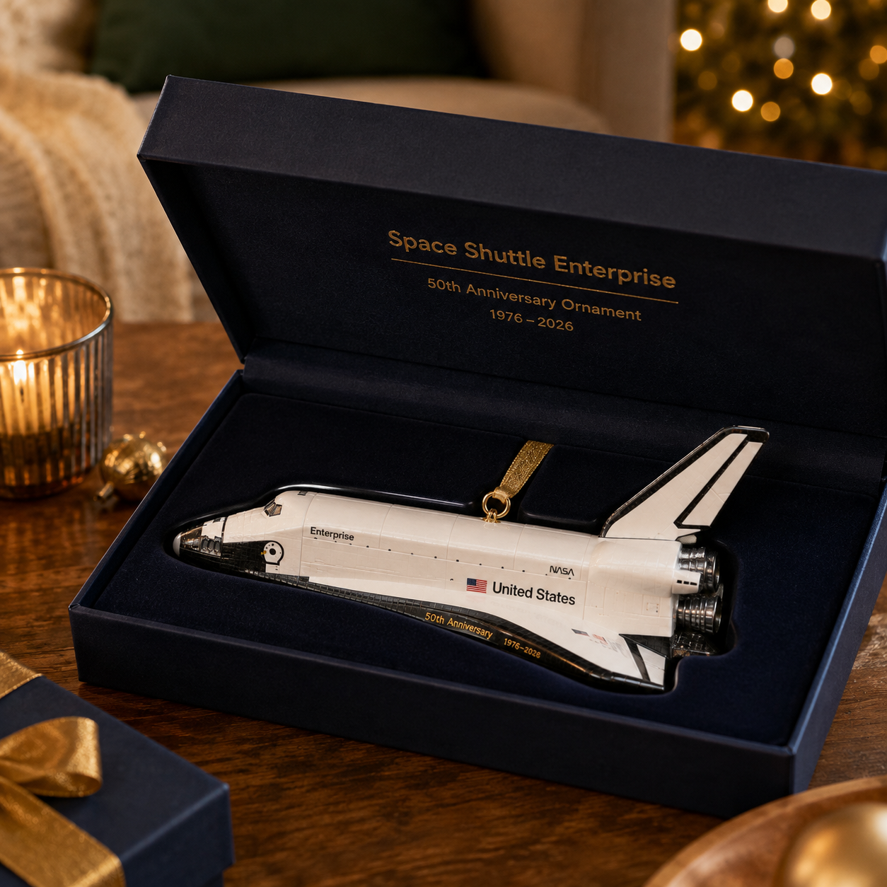 Space Shuttle Enterprise Shuttle Era Pioneer 50th Anniversary Commemorative Ornament