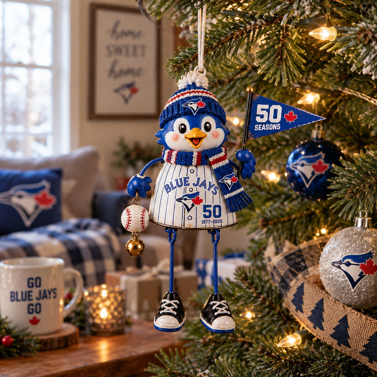 Toronto Blue Jays “50 Seasons” 1977–2026 Holiday Keepsake Ornament Set