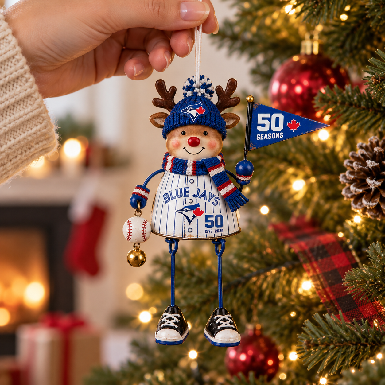 Toronto Blue Jays “50 Seasons” 1977–2026 Holiday Keepsake Ornament Set
