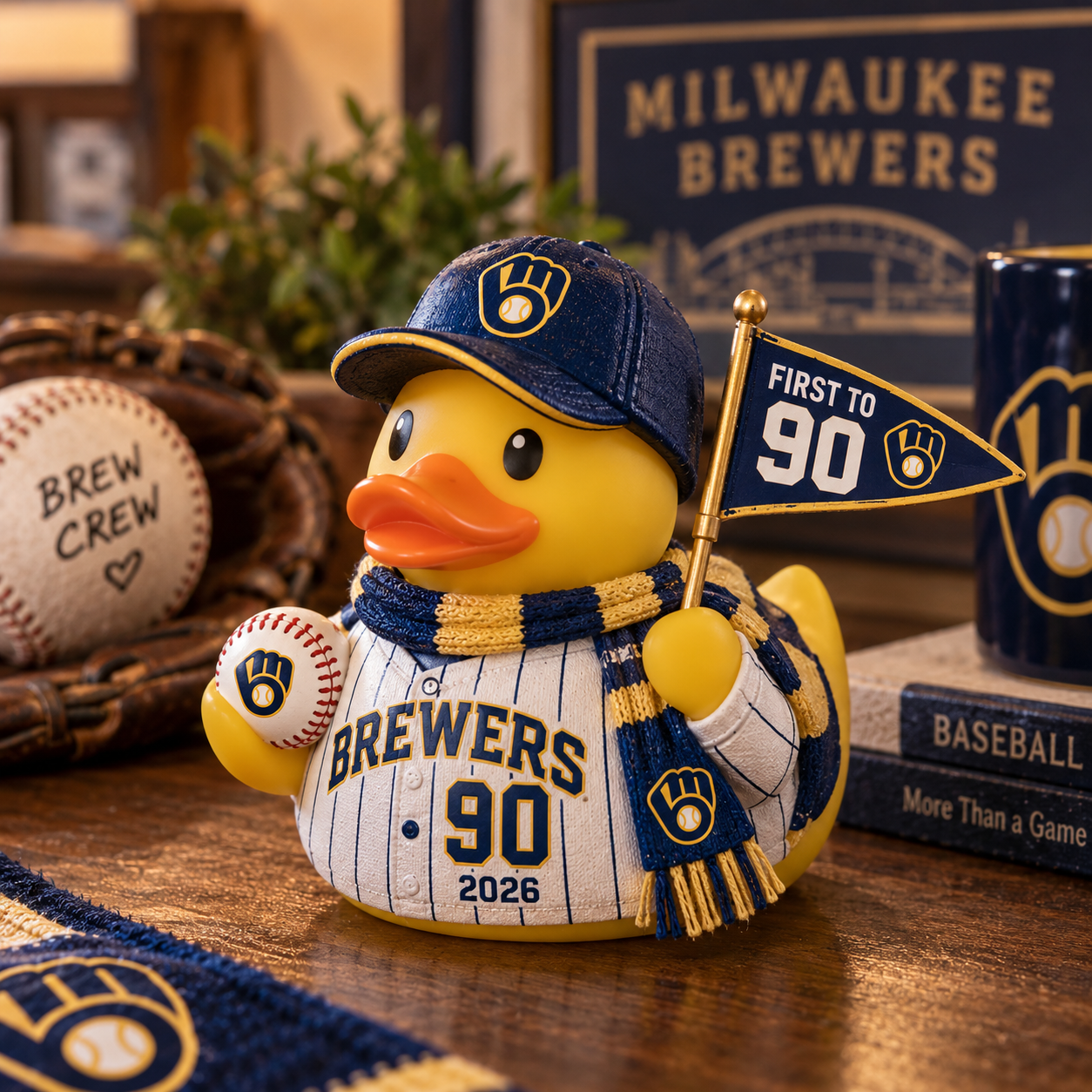 Milwaukee Brewers “First to 90” 2026 Celebration Duck
