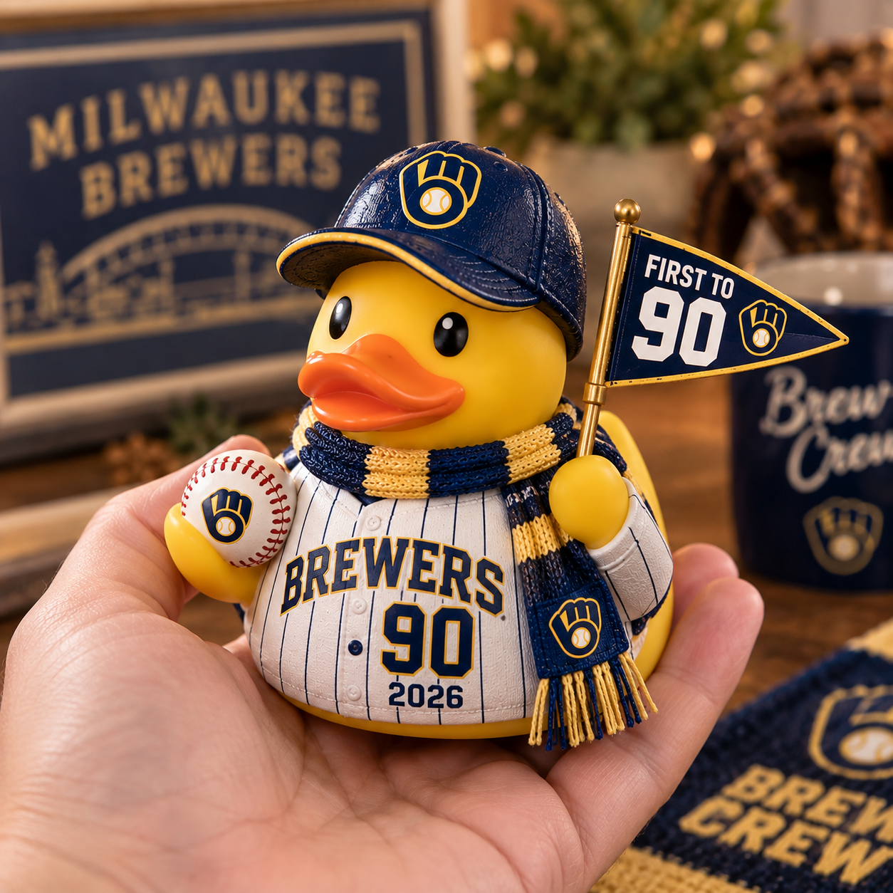 Milwaukee Brewers “First to 90” 2026 Celebration Duck