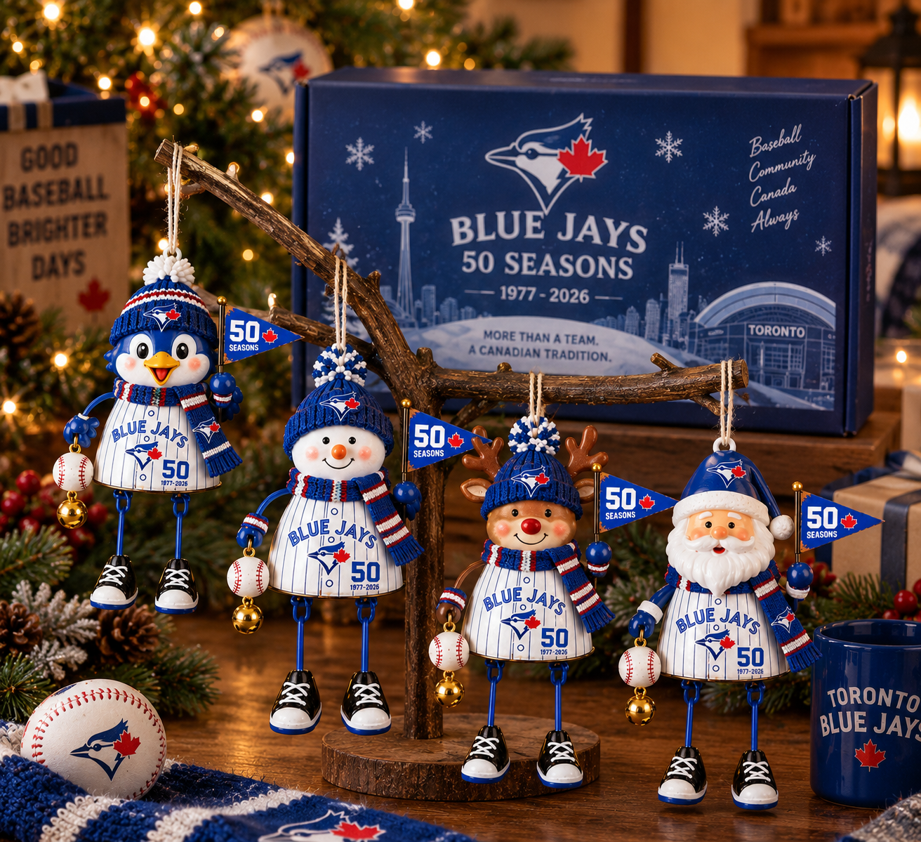 The Jays “50 Seasons” 1977–2026 Holiday Keepsake Ornament Set