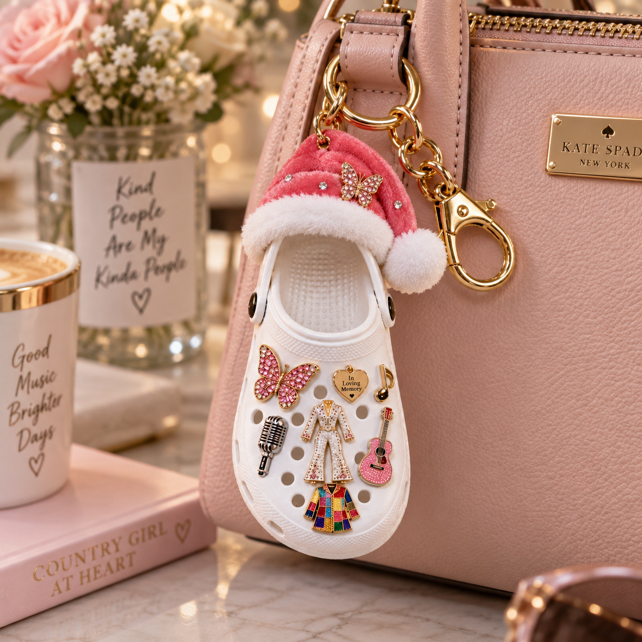 Forever Dolly “Carry the Memory” Memorial Crocs Keychain