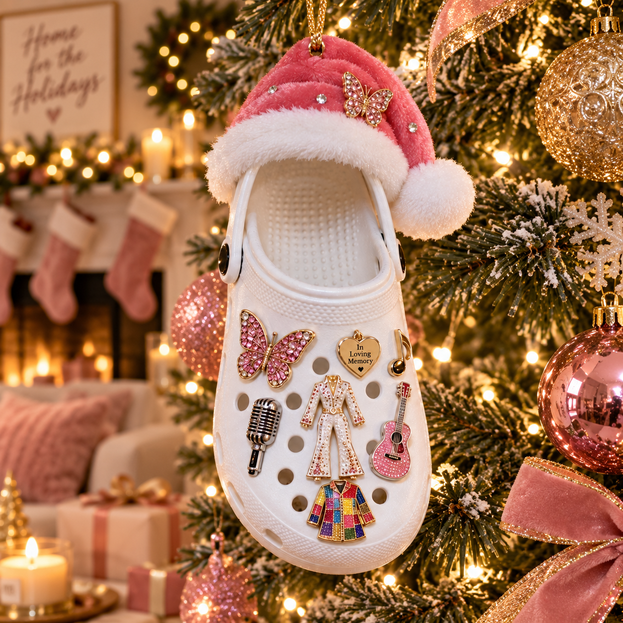 Forever Dolly “Coat of Many Colors” Christmas Crocs Ornament