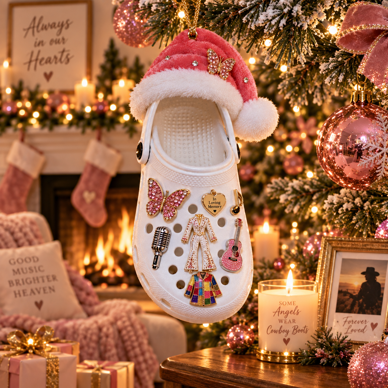 Forever Dolly “Coat of Many Colors” Christmas Crocs Ornament