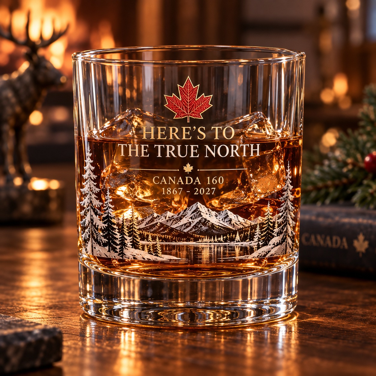 Canada 160th “Here’s to the True North” Heritage Whiskey Glass