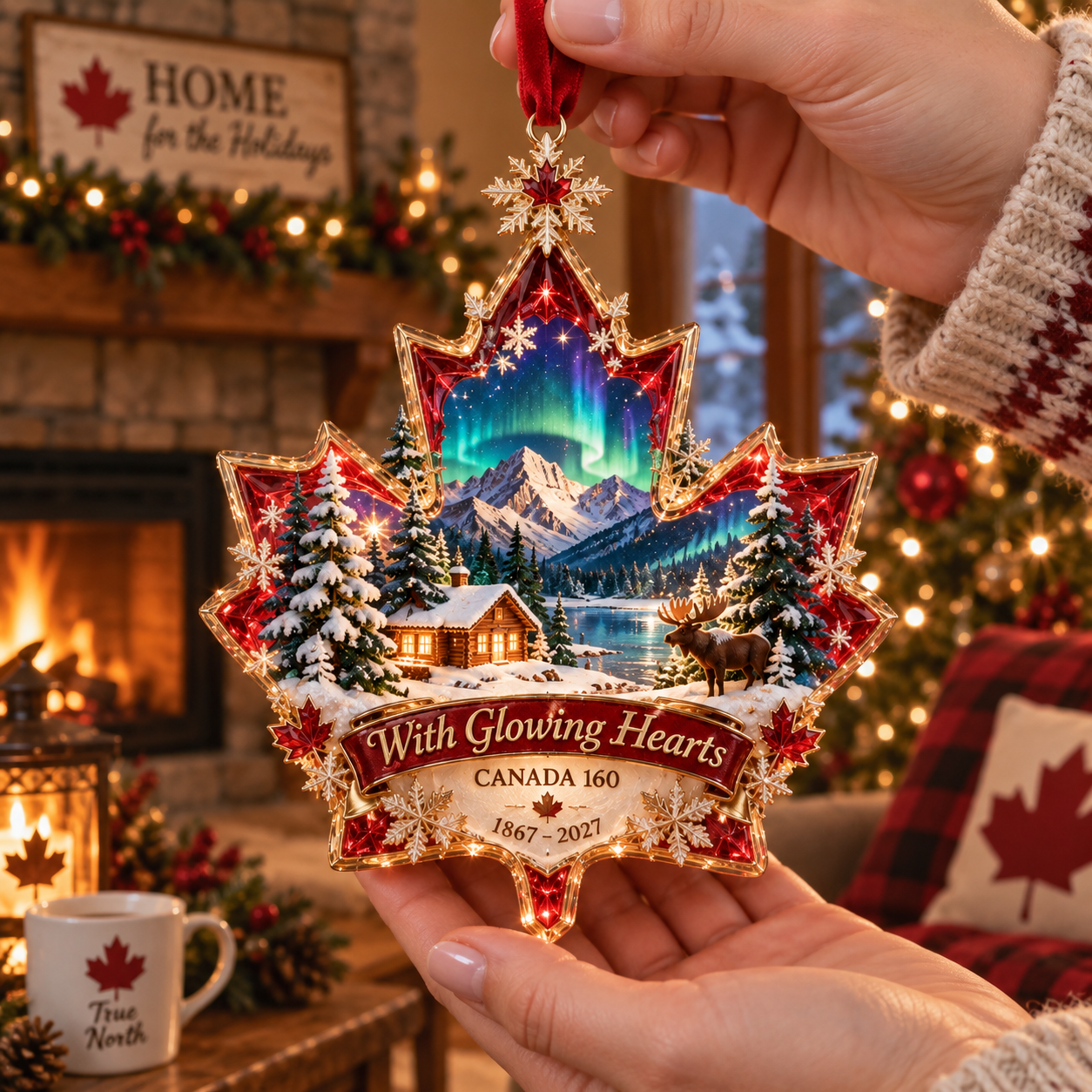 Canada 160th “With Glowing Hearts” Illuminated Christmas Ornament