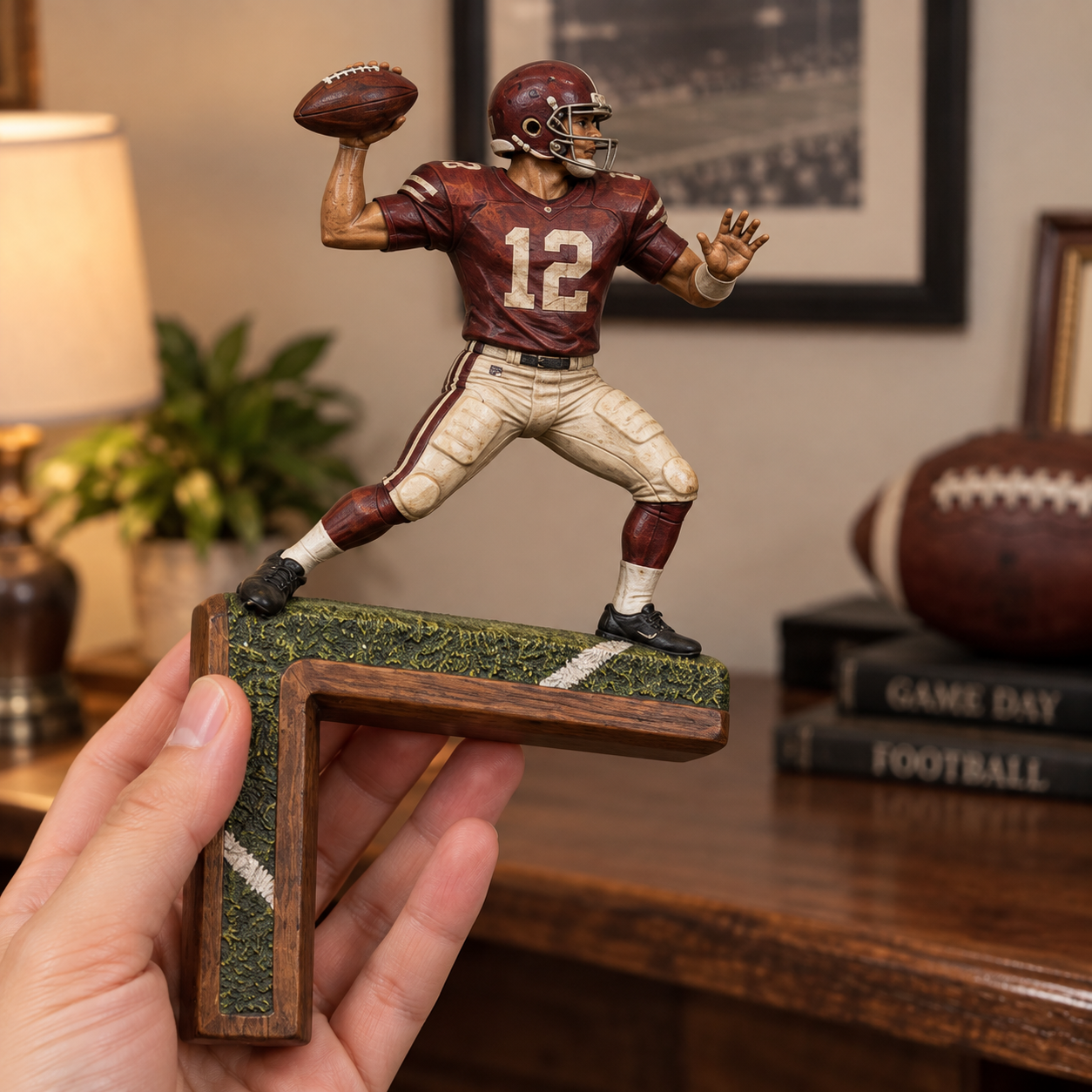 Football “One Pass, One Bond” Quarterback & Receiver Interactive Door Topper