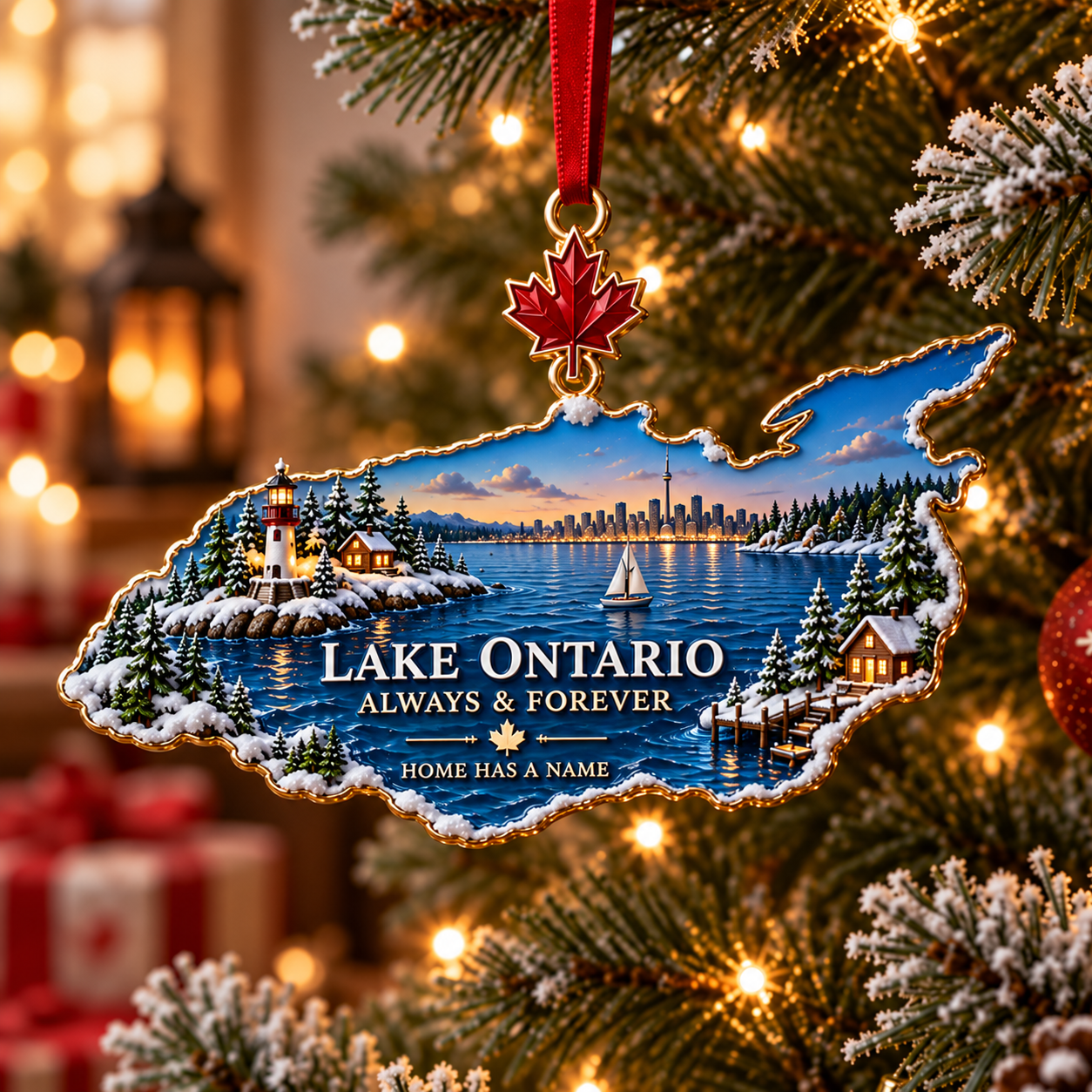 Lake Ontario “Always & Forever” Heritage Christmas Ornament