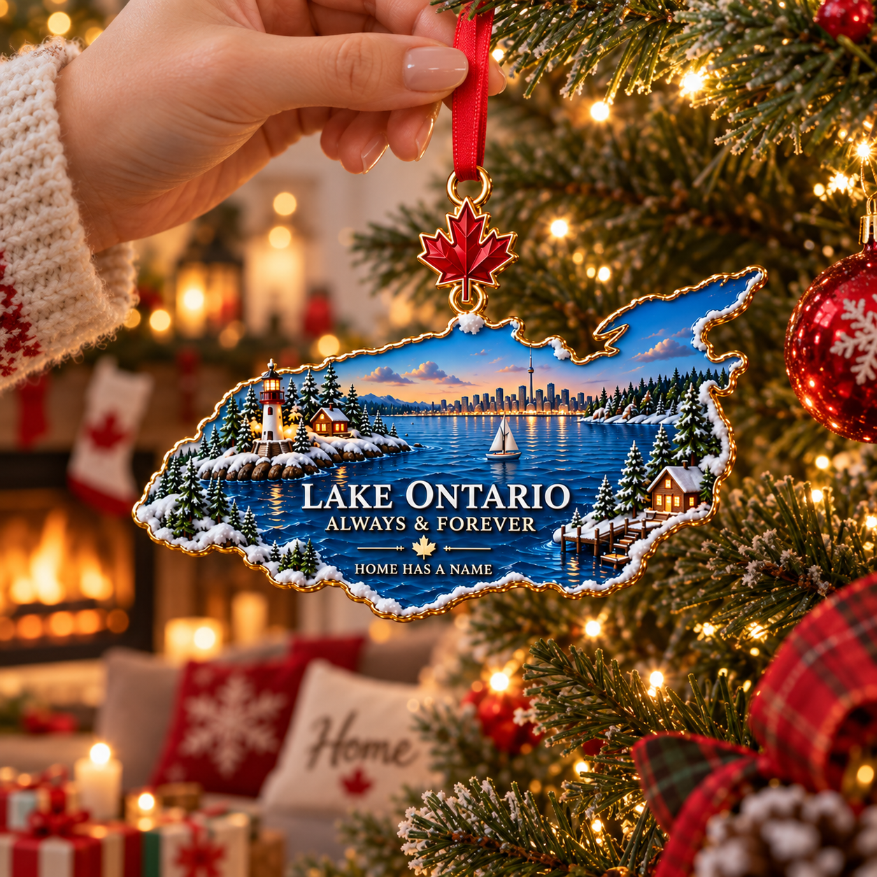 Lake Ontario “Always & Forever” Heritage Christmas Ornament