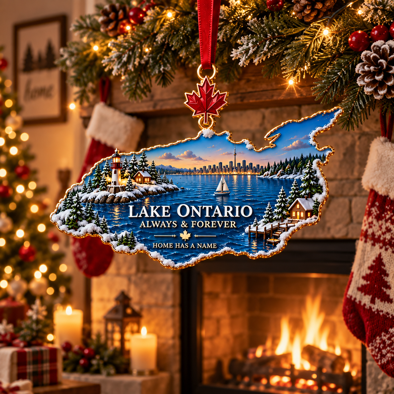Lake Ontario “Always & Forever” Heritage Christmas Ornament