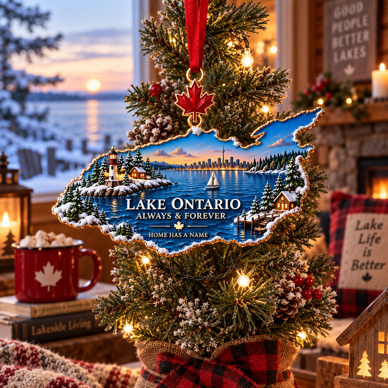 Lake Ontario “Always & Forever” Heritage Christmas Ornament