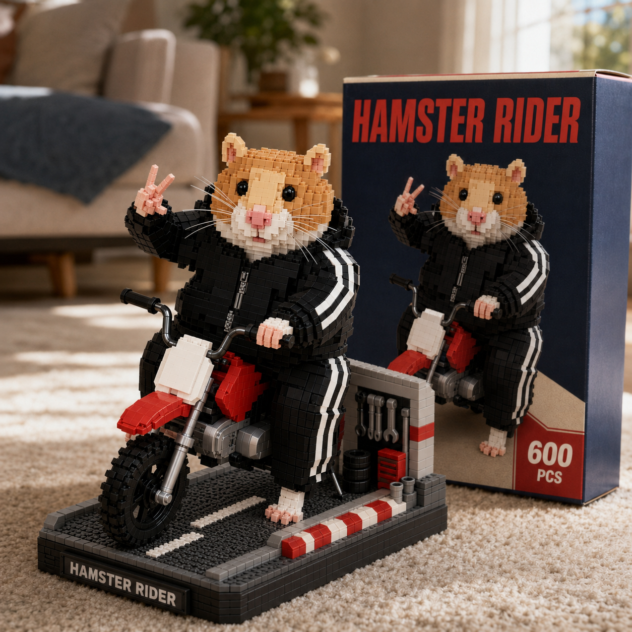 Urban Rebel Collection — Hamster Rider Building Block Display Set