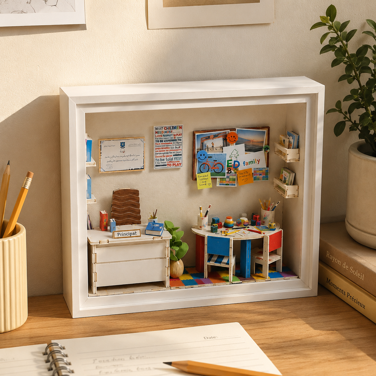 A Little World in a Frame – 3D Paper Puzzle Display