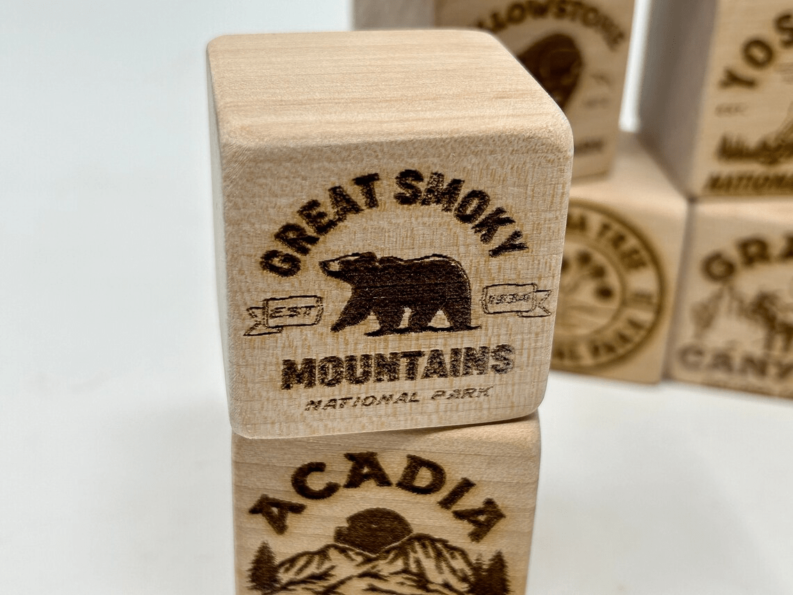Custom National Parks Building Blocks