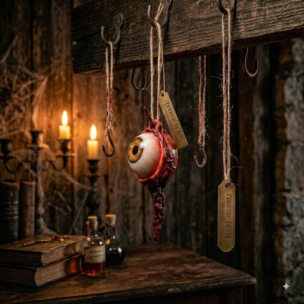 Realistic Bloody Eyeball Hanging Ornaments – Spooky Halloween Decor