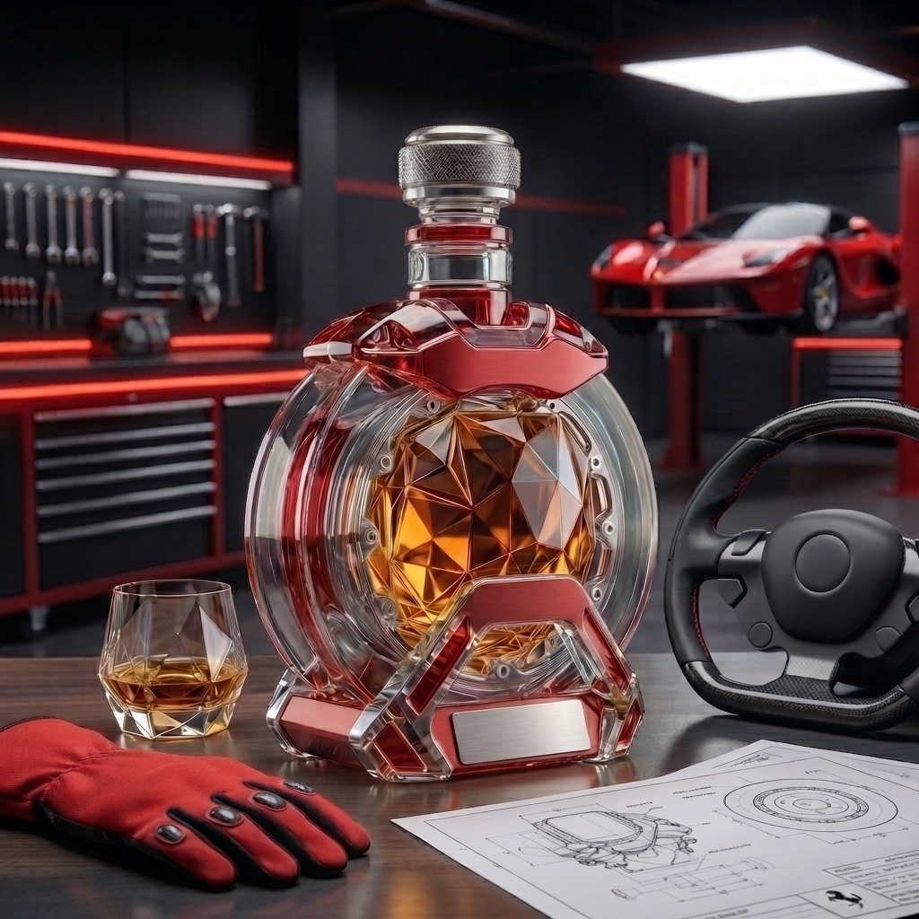 Ferrari Triple-Champion Racing Caliper Whiskey Decanter 🏎️🔥