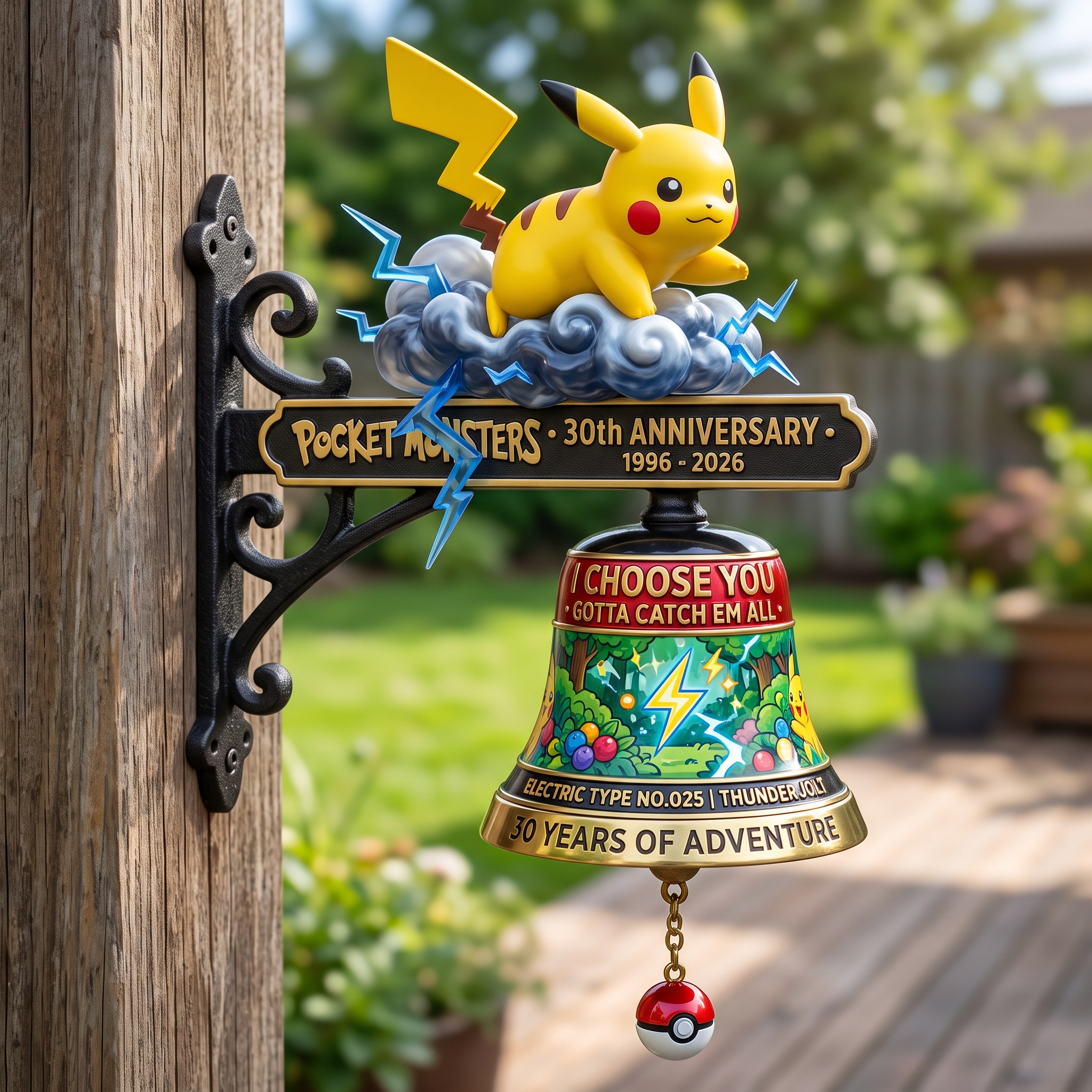 ⚡ Pokemon Pikachu 30th Anniversary doorbell 🔔