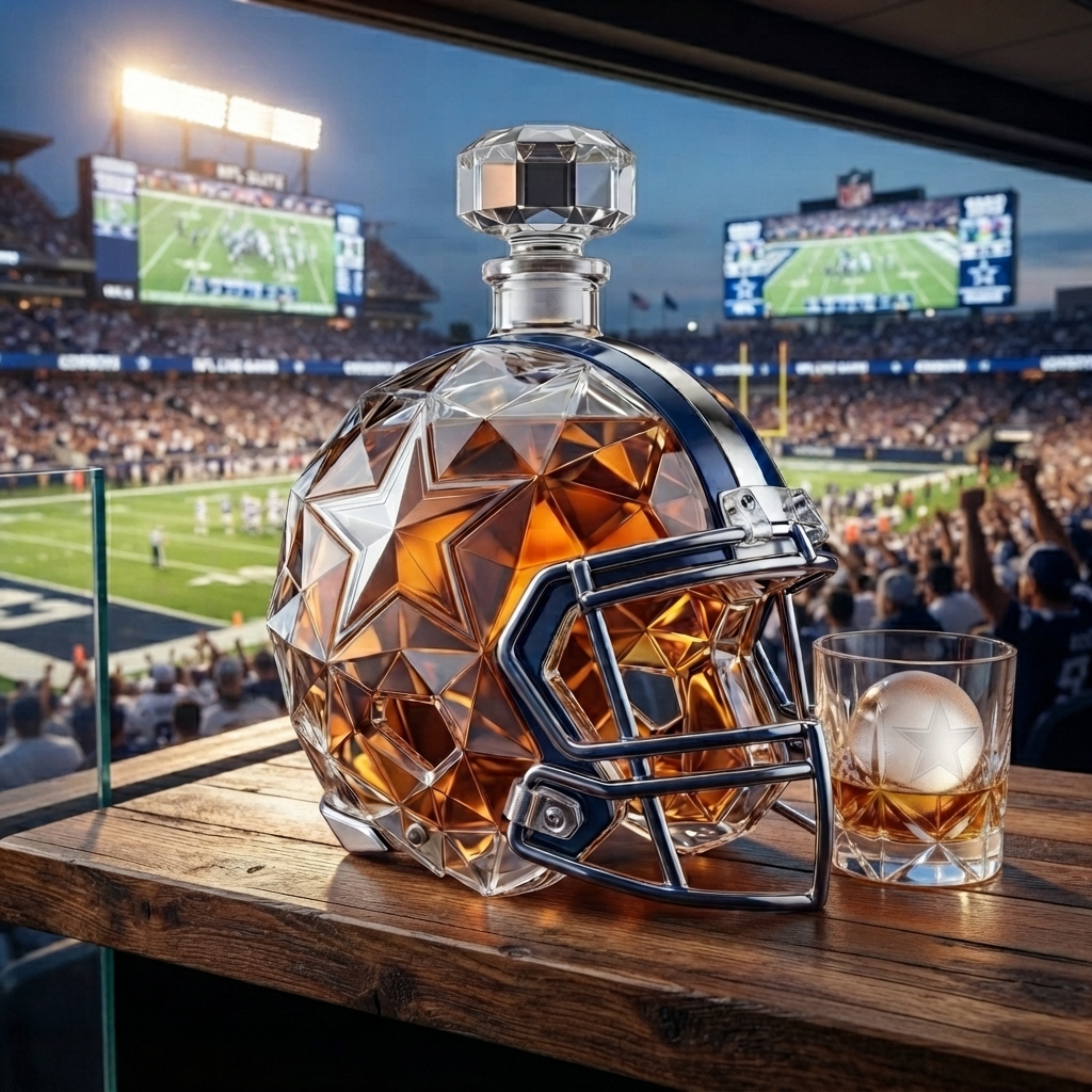 Dallas Cowboys Diamond-Cut Helmet Whiskey Decanter 🏈⭐