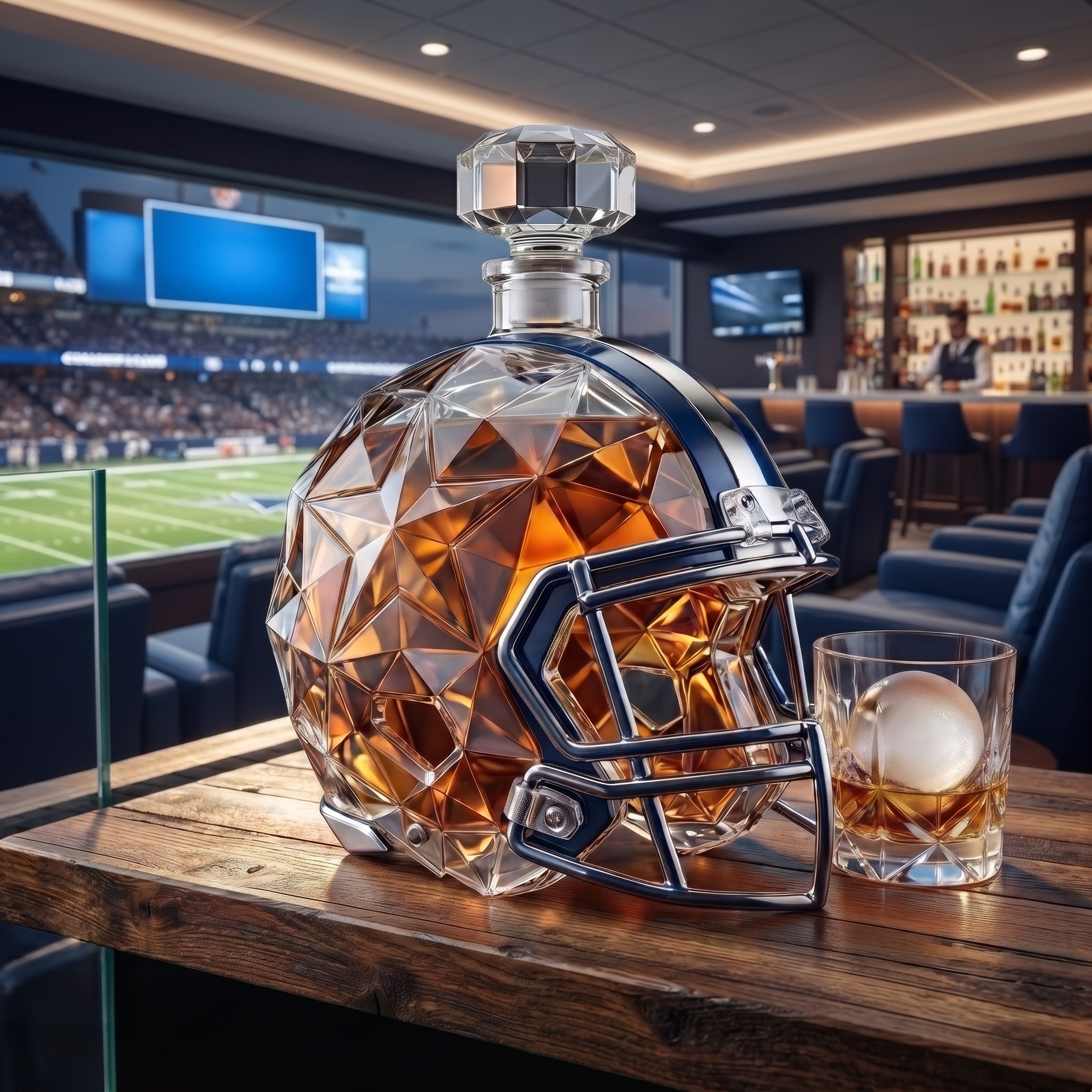 Dallas Cowboys Diamond-Cut Helmet Whiskey Decanter 🏈⭐