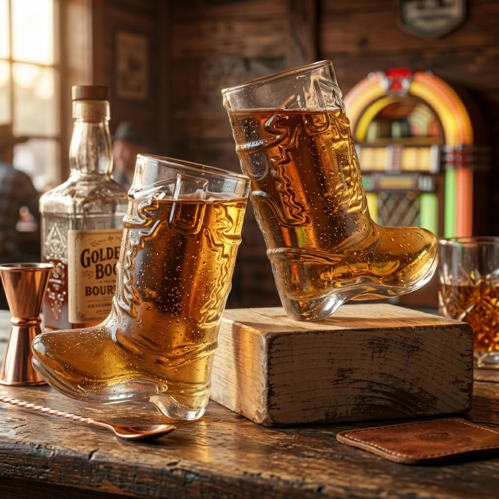 Western Cowboy Boot Shot Glasses