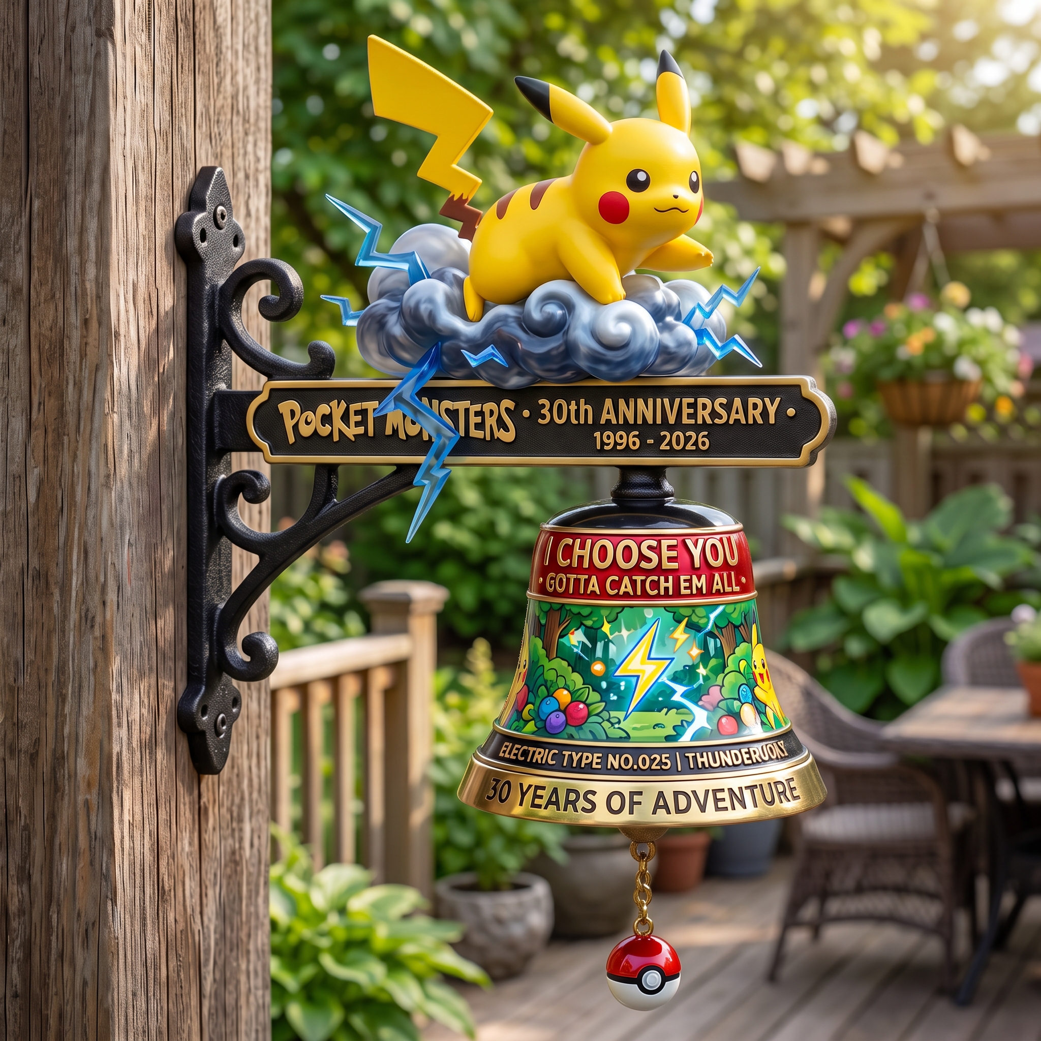 ⚡ Pokemon Pikachu 30th Anniversary doorbell 🔔